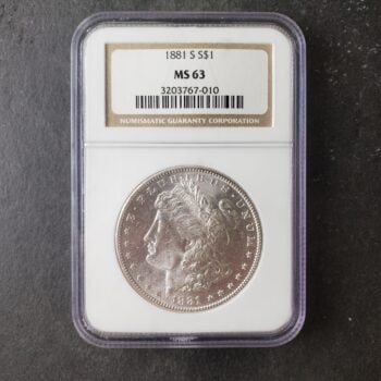 1881 S $1 Morgan Silver Dollar NGC MS63