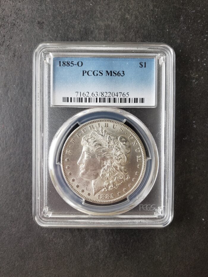 1885 O $1 Morgan Silver Dollar PCGS MS63