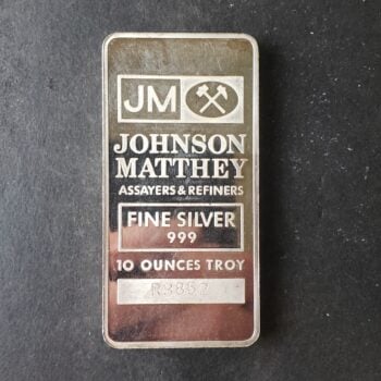 Johnson Matthey 10oz Silver Bar