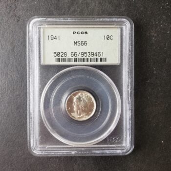 1941 10c Winged Liberty Silver Dime PCGS MS66