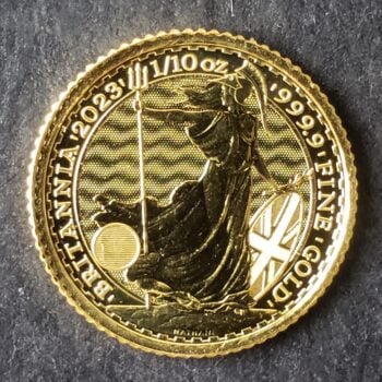 2023 Great Britain 10 Pounds 1/10oz Gold Britannia