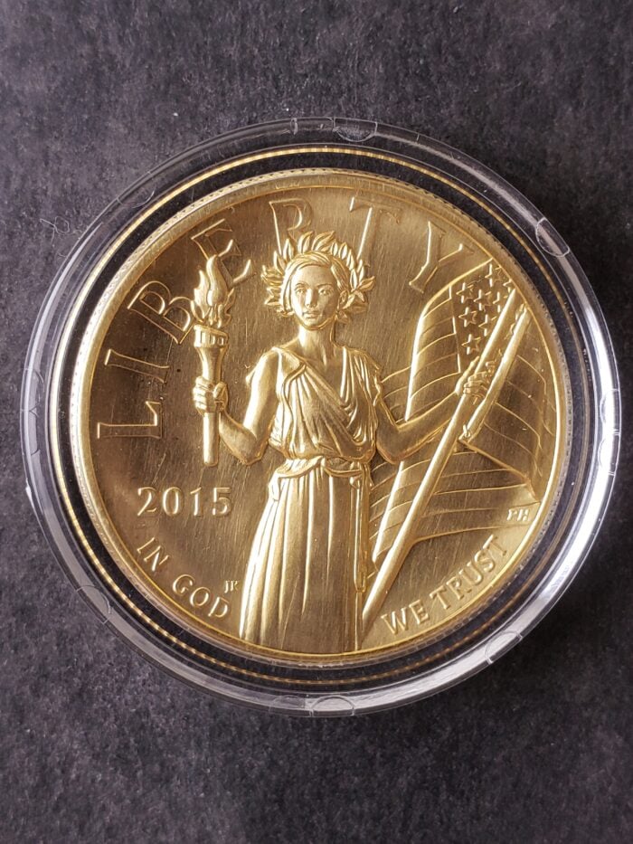2015 W $100 1oz Gold American Liberty High Relief Coin - Image 2