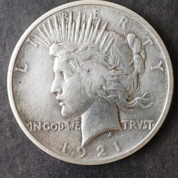 1921 $1 Peace Silver Dollar
