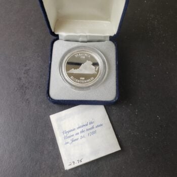 1988 1oz Silver Virginia Bicentennial Round