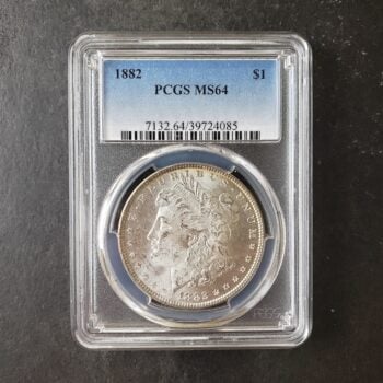 1882 $1 Morgan Silver Dollar PCGS MS64