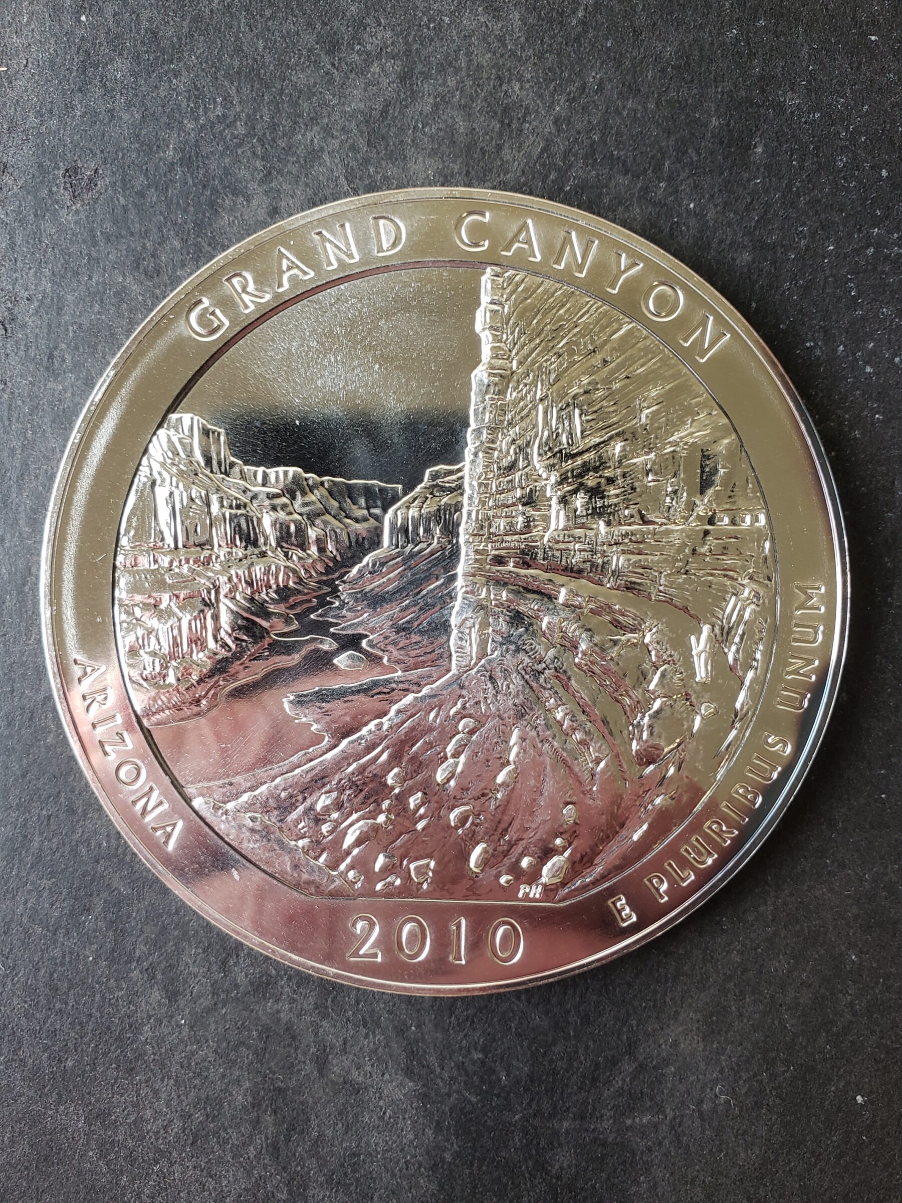 最終お値下げ GDC GRAND CANYON ドル柄 お香立て 美品 レア 2010 25c Grand Canyon National Park 5oz Silver Quarter Dollar