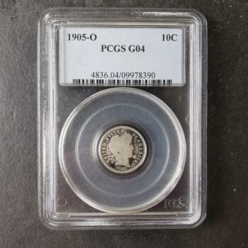 1905 O 10c Barber Silver Dime PCGS G04