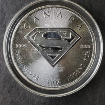2016 Canada $5 1oz Silver Superman Coin in Capsule