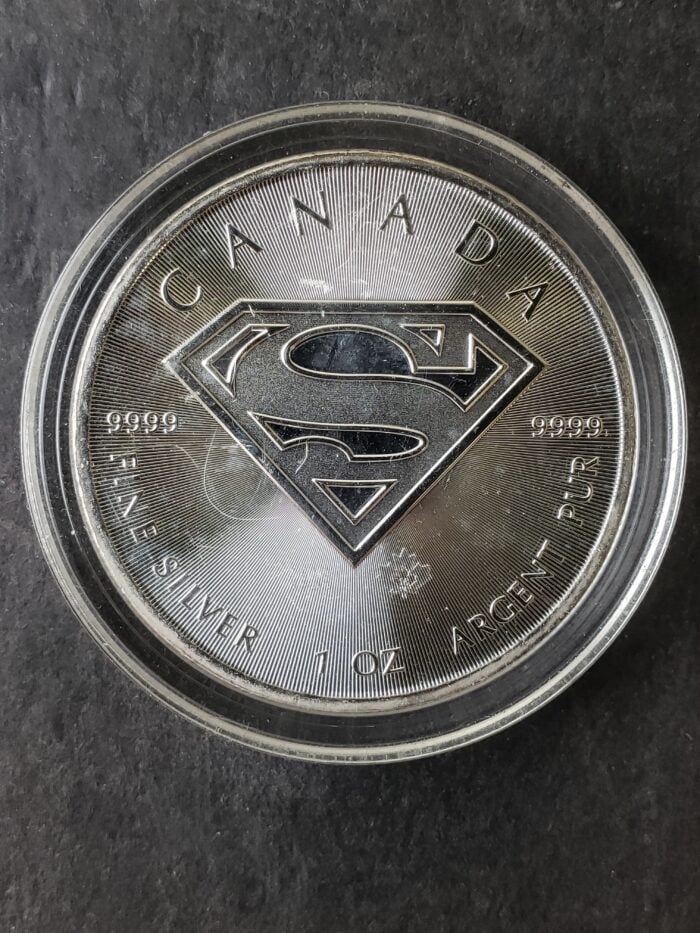 2016 Canada $5 1oz Silver Superman Coin in Capsule