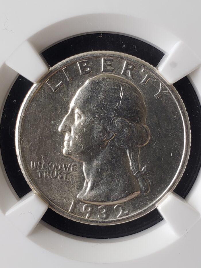 1932 S 25c Washington Silver Quarter Dollar NGC MS61 - Image 2