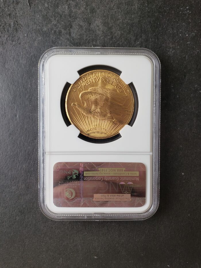 1927 $20 St. Gaudens Gold Double Eagle NGC MS64+ - Image 2