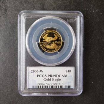 2006 W Proof $10 1/4oz Gold American Eagle PCGS PR69 DCAM