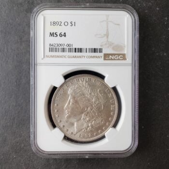 1892 O $1 Morgan Silver Dollar NGC MS64