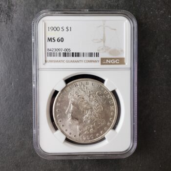 1900 S $1 Morgan Silver Dollar NGC MS60