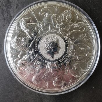 2022 Great Britain 10 Pounds 10oz Silver The Queen's Beasts Coin in a Capsule