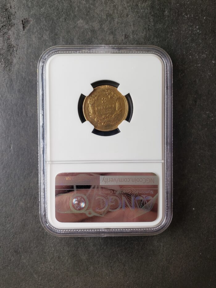 1854 $3 Indian Princess Head Three-Dollar Gold Piece NGC XF