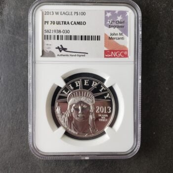 2013 W Proof $100 1oz Platinum American Eagle NGC PF70 Ultra Cameo