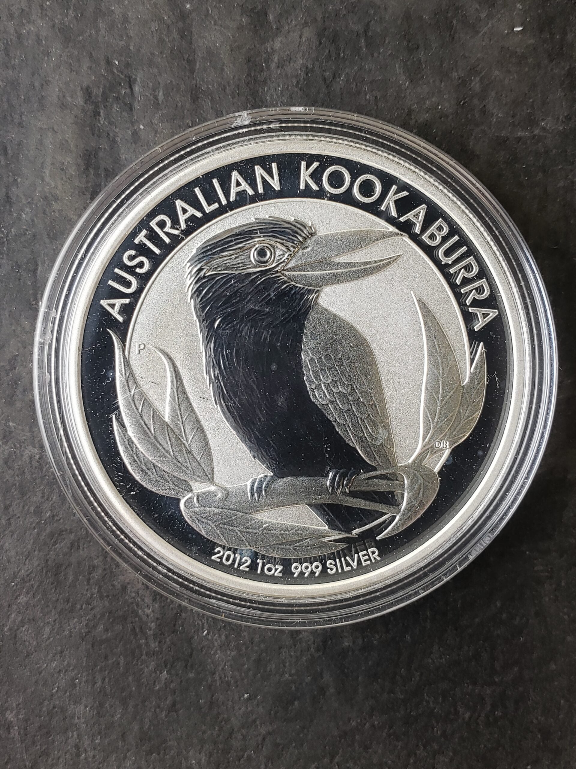 2012 P Australia $1 1oz Silver Kookaburra in Capsule