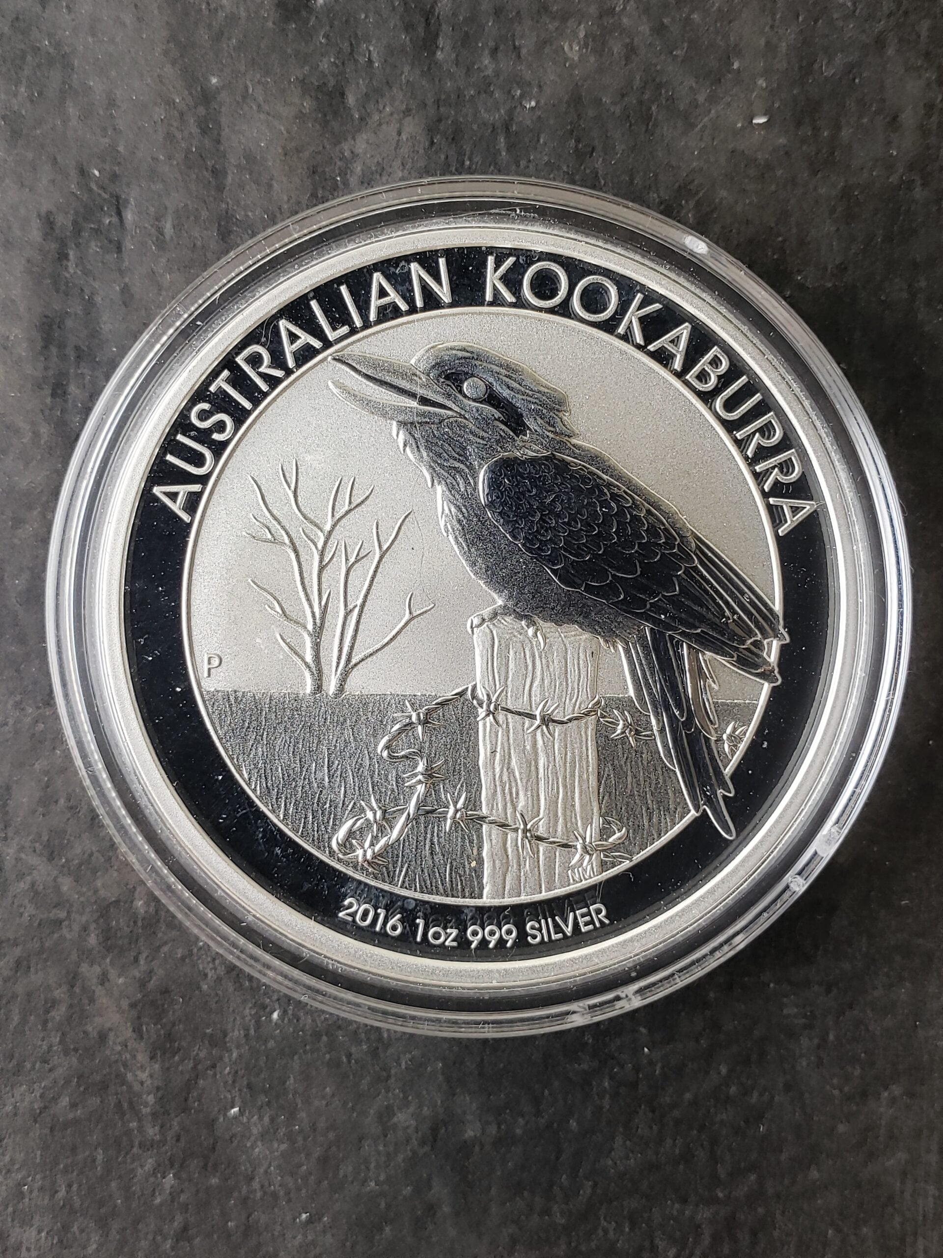 2016 P Australia $1 1oz Silver Kookaburra in Capsule