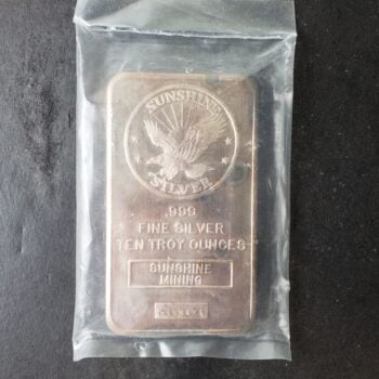 10 oz Silver Sunshine Bar