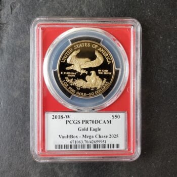 2018 W Proof $50 1oz Gold American Eagle PCGS PR70 DCAM