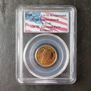 2000 South Africa 1/4oz Gold Krugerrand PCGS Gem Uncirculated