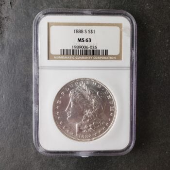 1888 S $1 Morgan Silver Dollar NGC MS63