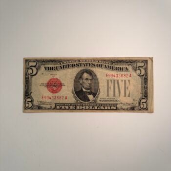 1928 $5 Red Seal