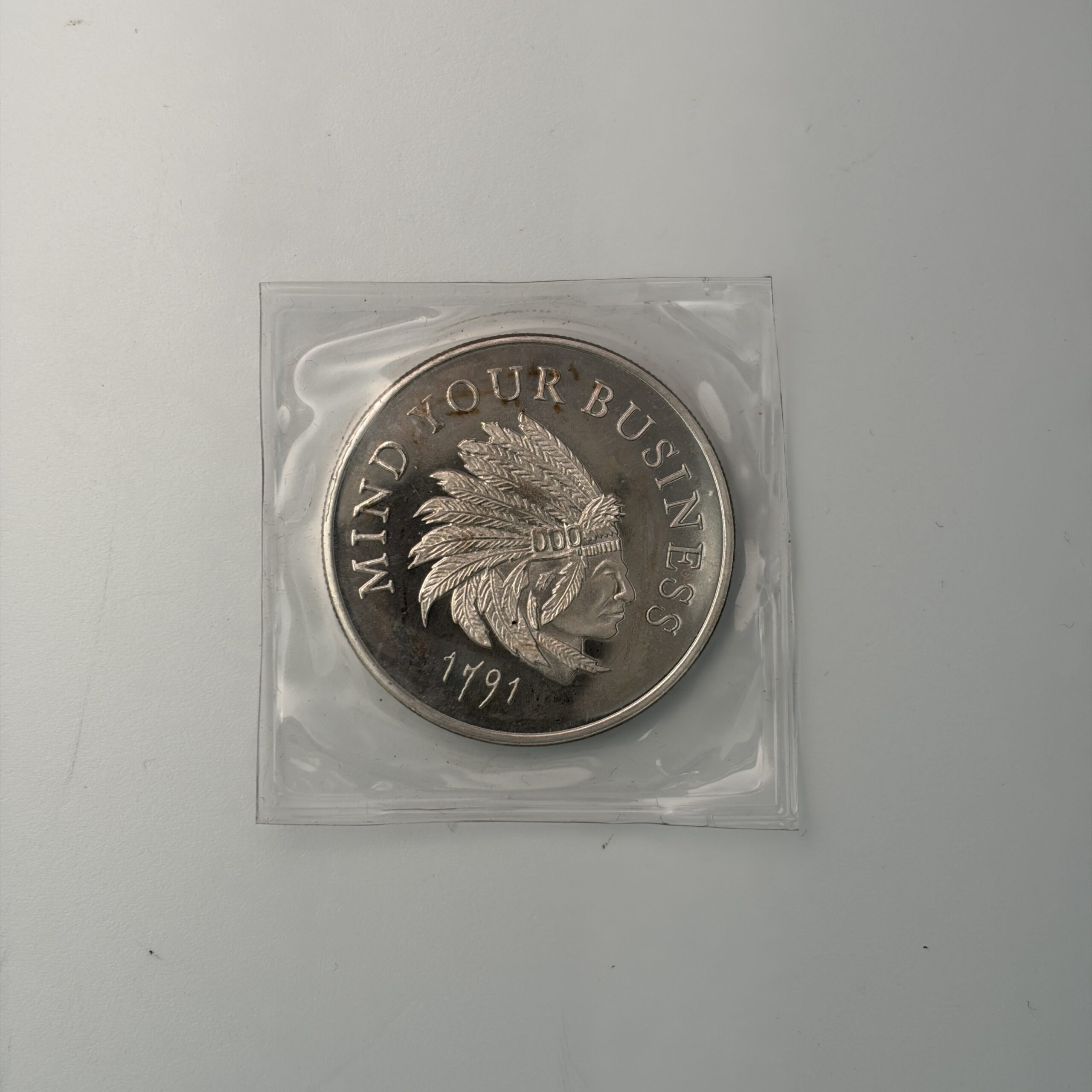 1 oz Silver Mind Your Business Round