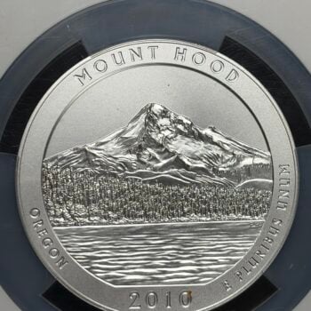 2010-P Mount Hood 5 oz Silver ATB SP69