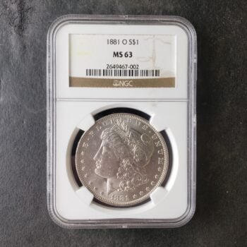 1881 O $1 Morgan Silver Dollar NGC MS63