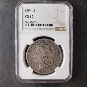 1894 $1 Morgan Silver Dollar NGC VG10