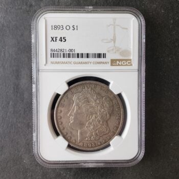 1893 O $1 Morgan Silver Dollar NGC XF45