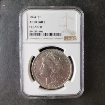 1894 $1 Morgan Silver Dollar NGC XF Details Cleaned