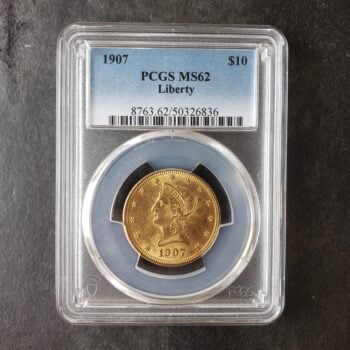 1907 $10 Liberty Head Gold Eagle PCGS MS62