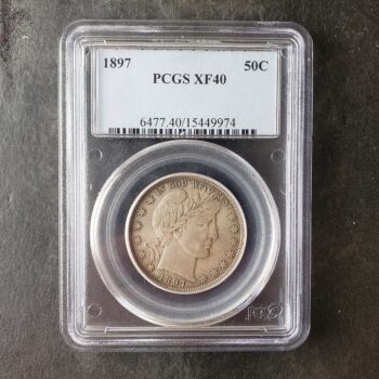 1897 50c Barber Silver Half Dollar PCGS XF40