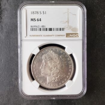 1878 S $1 Morgan Silver Dollar NGC MS64