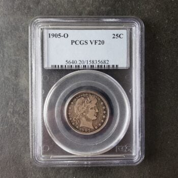 1905 O 25c Barber Silver Quarter Dollar PCGS VF20