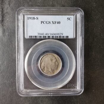 1918 S 5c Buffalo Nickel PCGS XF40
