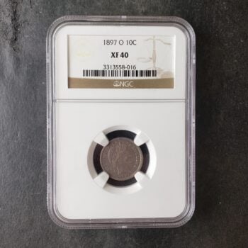 1897 O 10c Barber Silver Dime NGC XF40