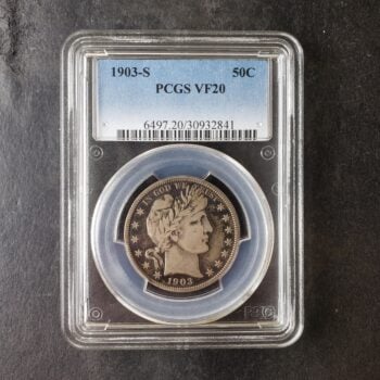 1903 S 50c Barber Silver Half Dollar PCGS VF20