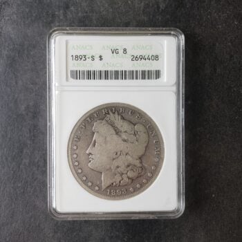 1893 S $1 Morgan Silver Dollar ANACS VG8