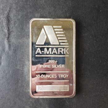 A-Mark 10oz Silver Bar