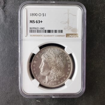 1890 O $1 Morgan Silver Dollar NGC MS63+