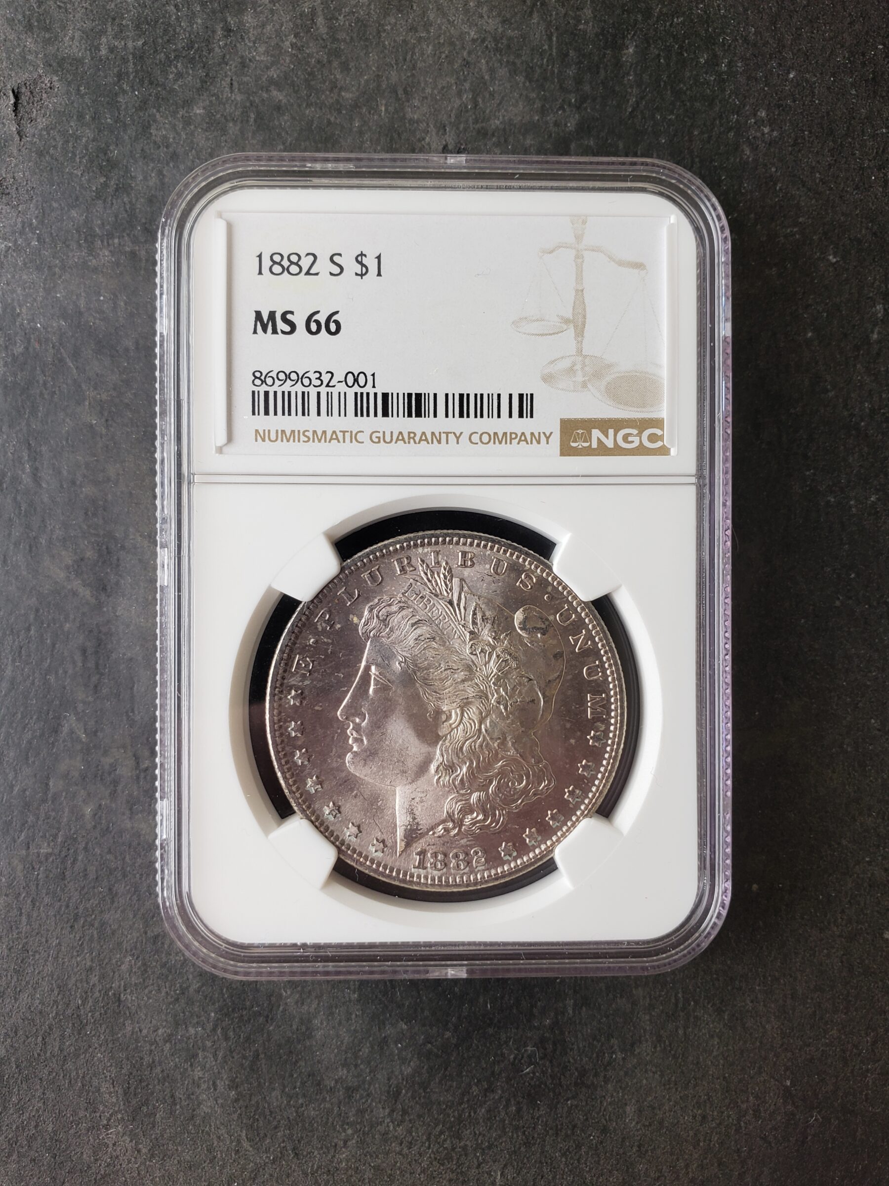 1882 S $1 Morgan Silver Dollar NGC MS66 | Jefferson Coin