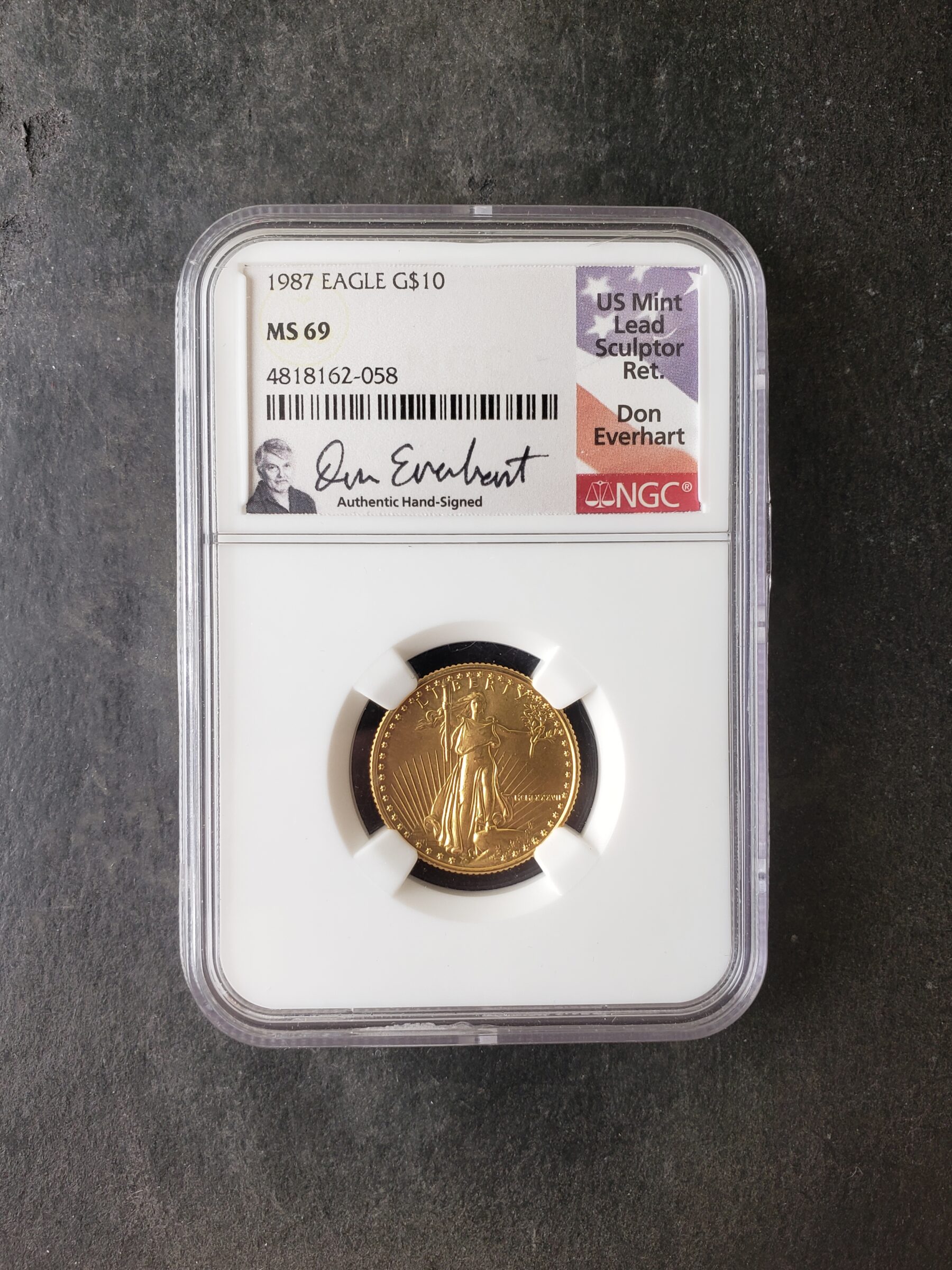1987 $10 1/4oz Gold American Eagle NGC MS69 | Jefferson Coin