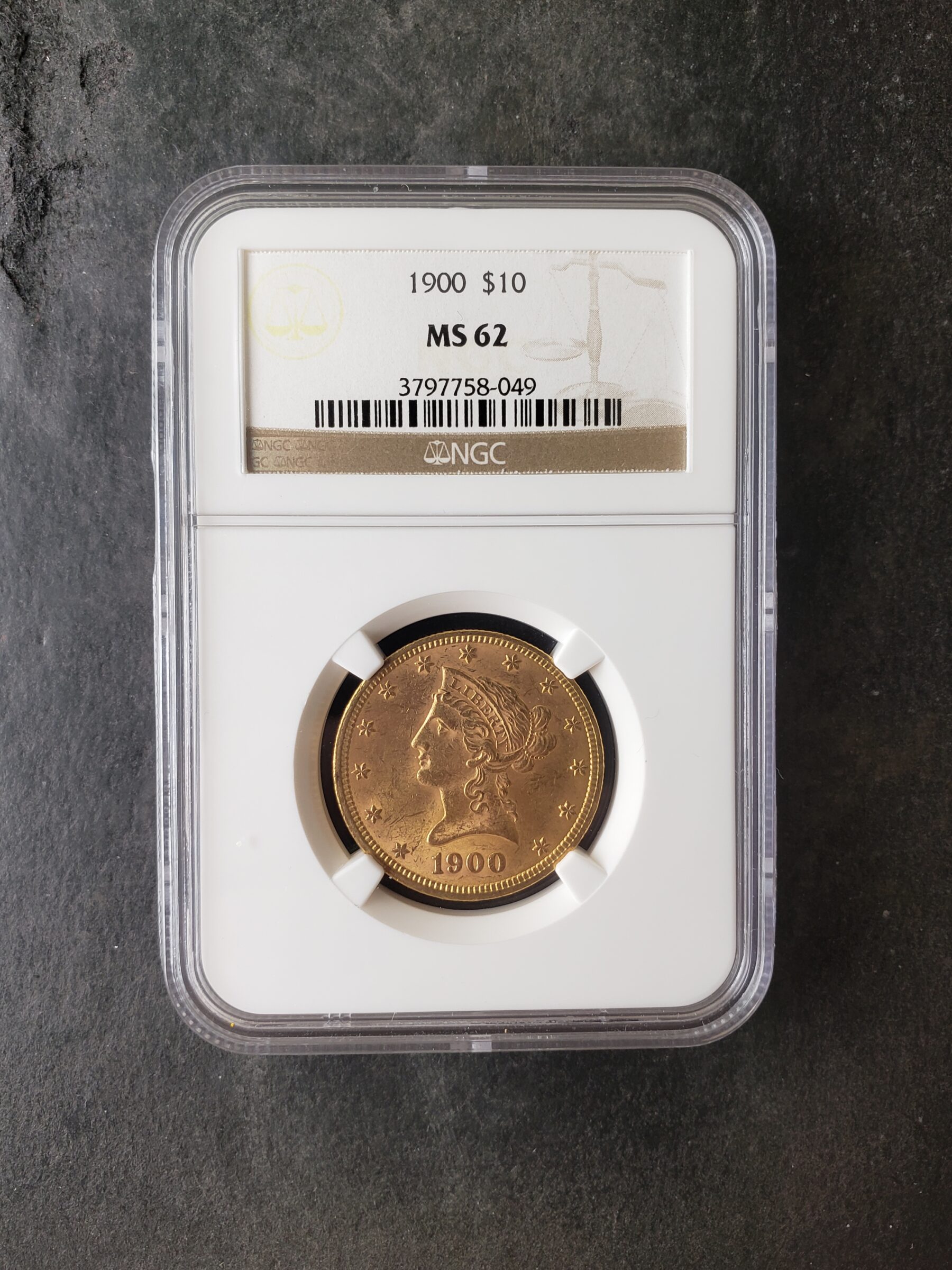 1900 $10 Liberty Head Gold Eagle NGC MS62 | Jefferson Coin
