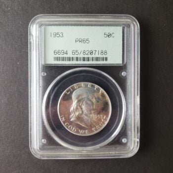 1953 Proof 50c Franklin Silver Half Dollar PCGS PR65