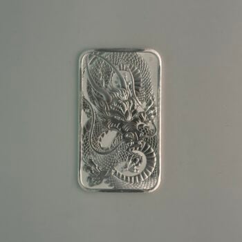 AUCTION - 1 oz Silver Dragon Bar