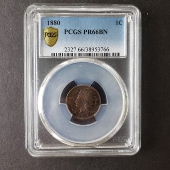 1880 Proof 1c Indian Head Cent PCGS PR66 BN